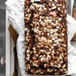 Banana Bread with oats and maple syrup.