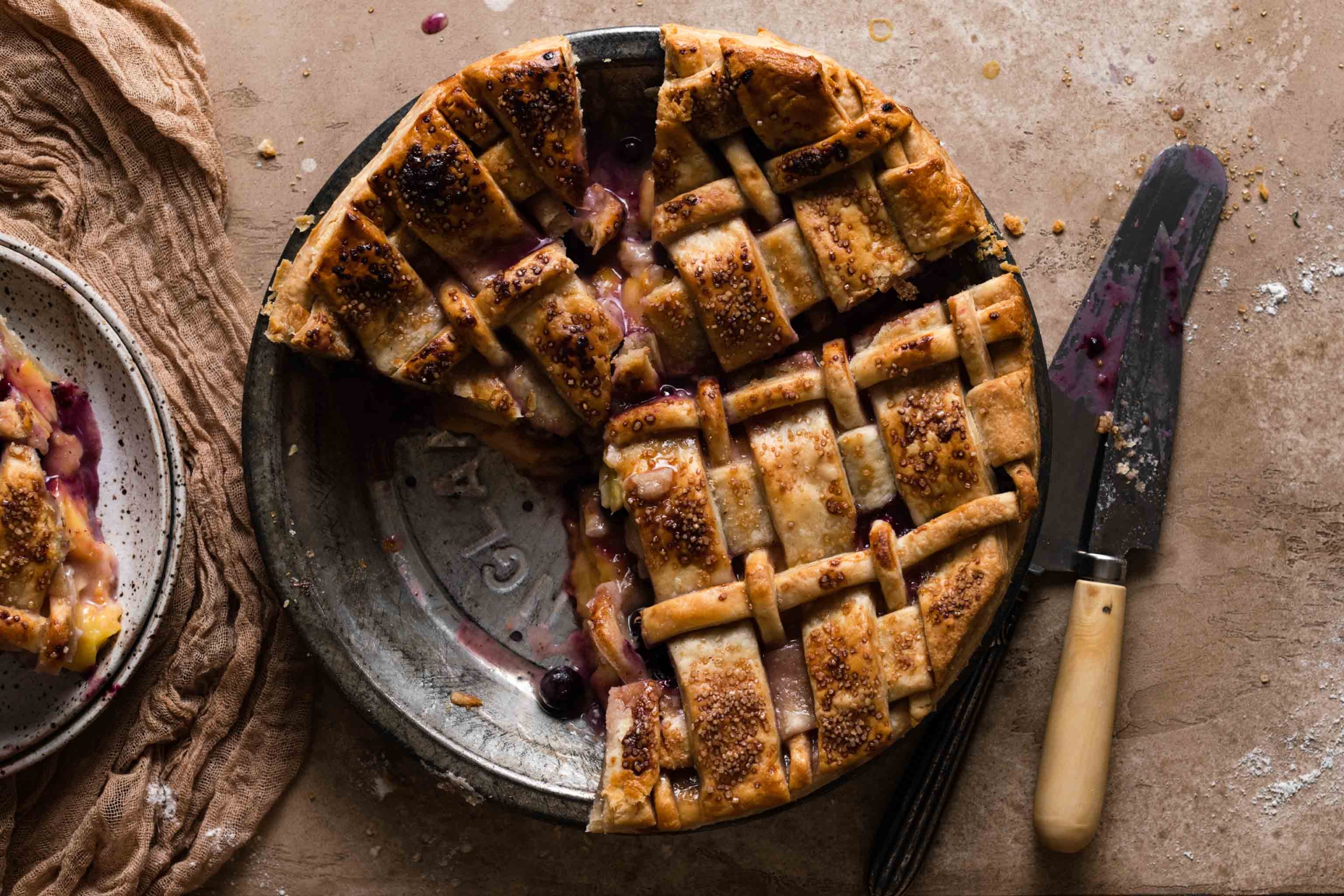 Peach Blueberry Pie