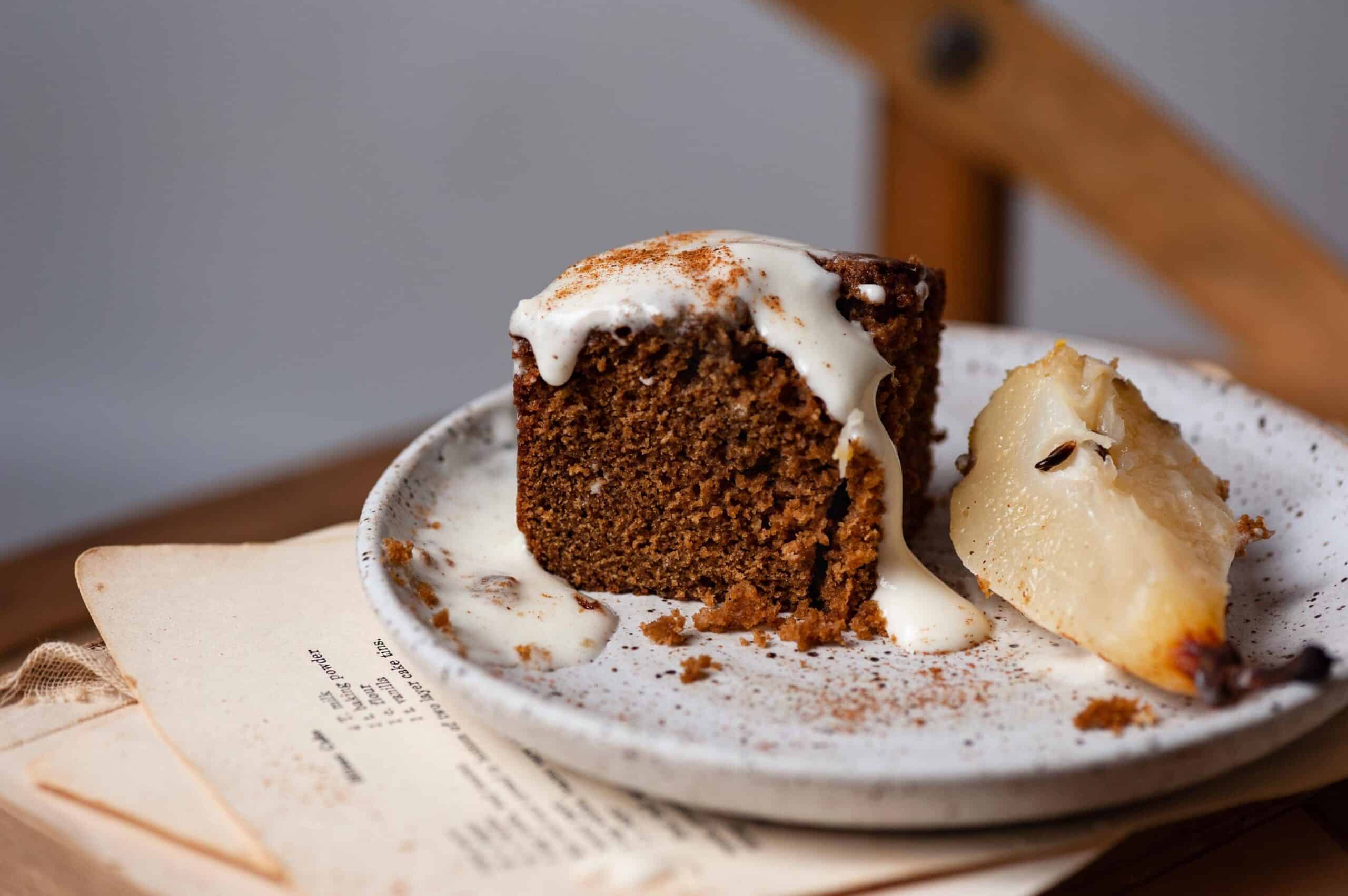 Mini Poached Pear Cardamom Cakes Two Cups Flour
