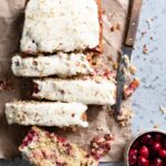 Holiday Coconut Cranberry Bread with oats