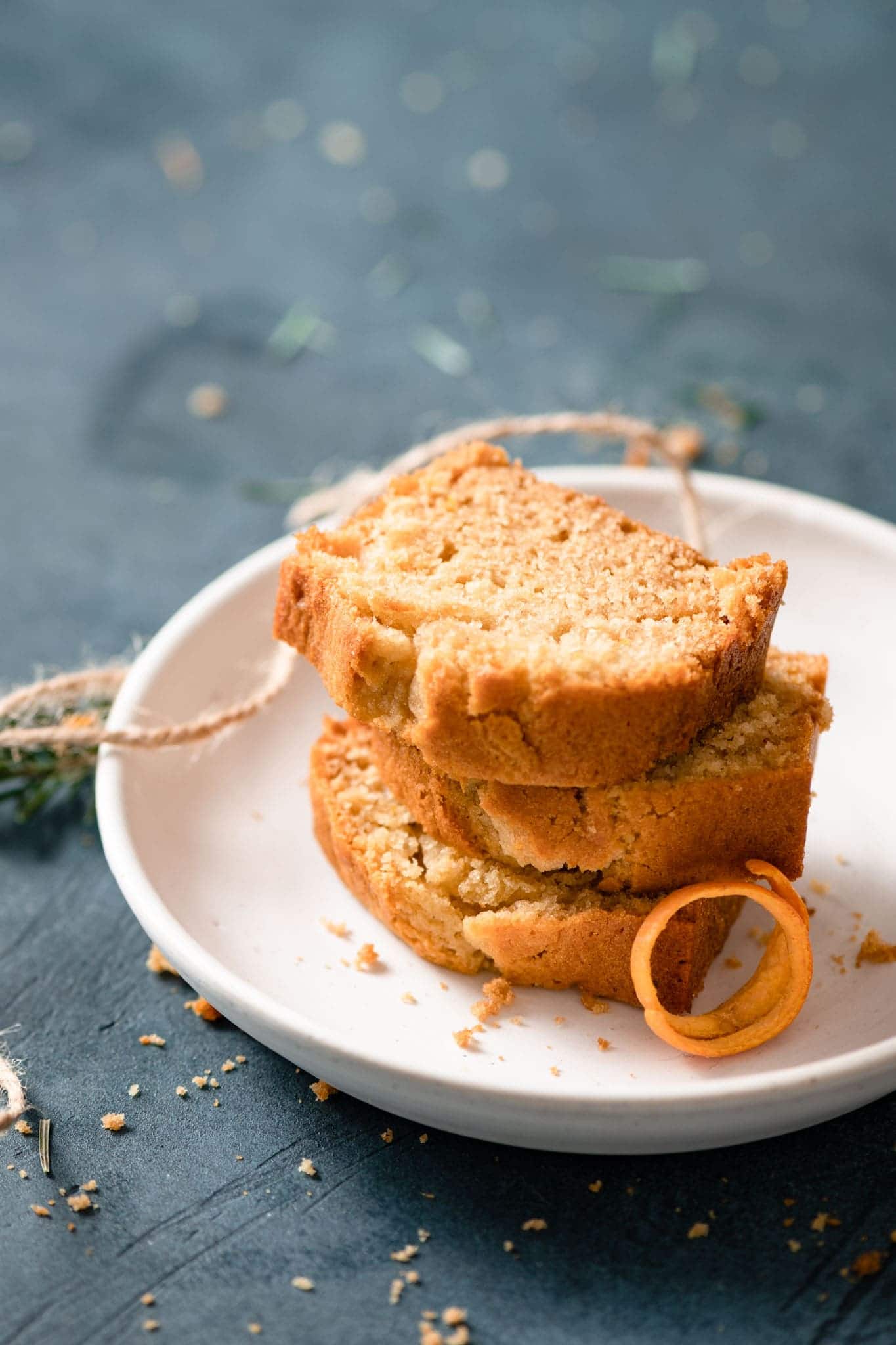 Slices of Orange Ginger Cake.