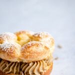 Paris Brest Recipe with sunflower butter creme patissiere