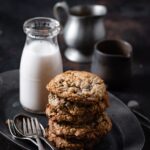 Easy oatmeal cookie recipe with chocolate truffles.