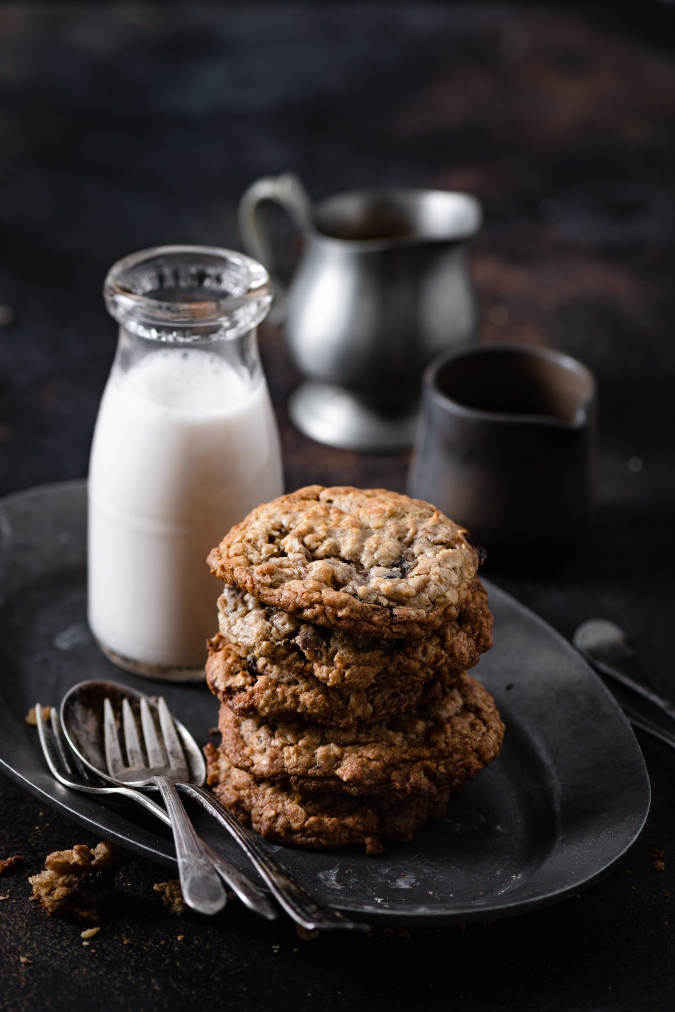 Chocolate Truffle Oatmeal Cookies - Two Cups Flour