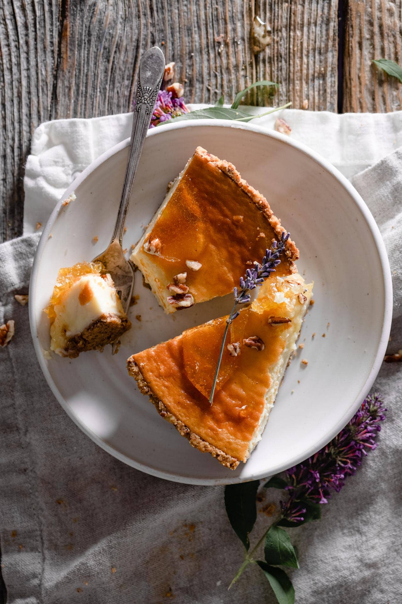 Honeycomb cheesecake two cups flour