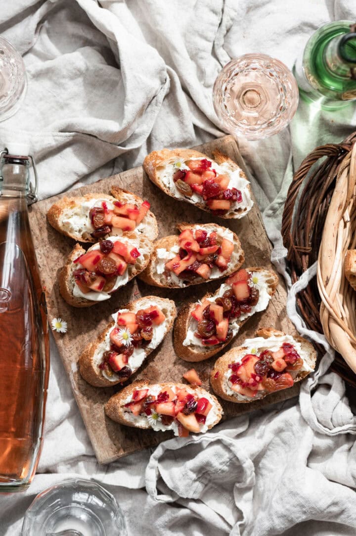 Apple Chutney Bruschetta Two Cups Flour