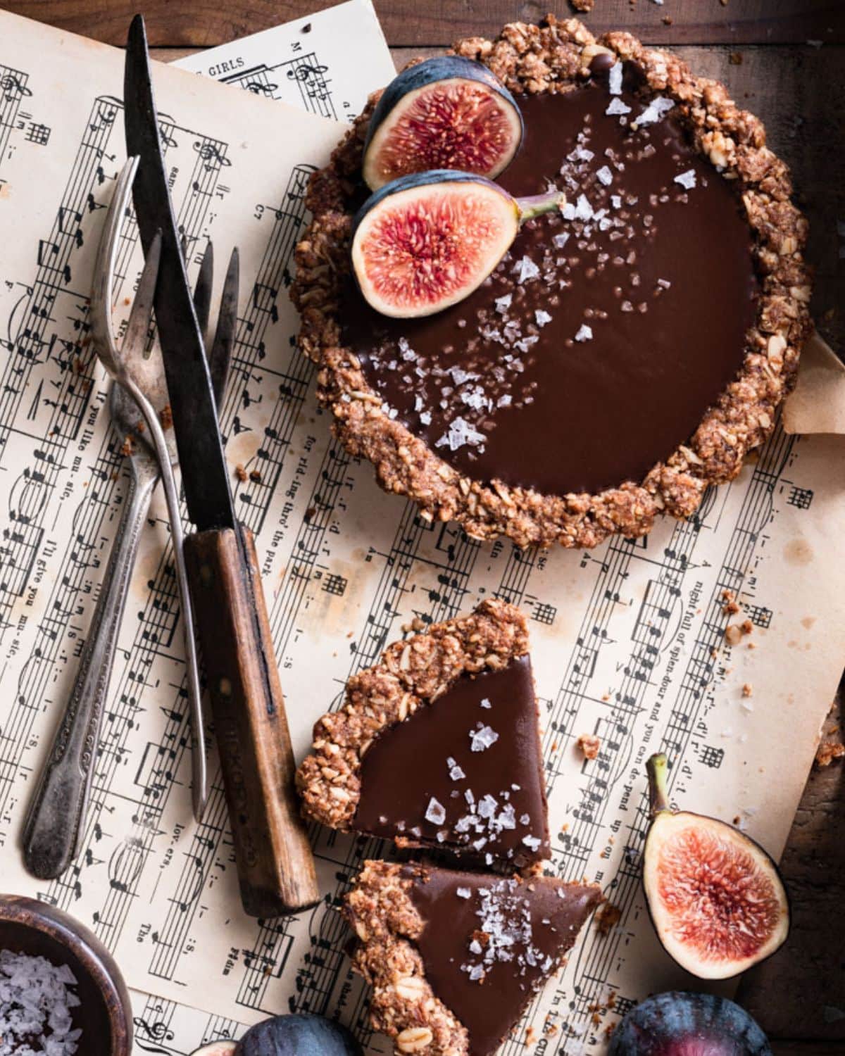Dark Chocolate Ganache Tarts - Two Cups Flour