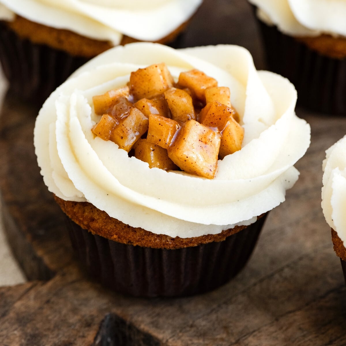 Apple Pie Cupcakes (apple pie filling) Two Cups Flour