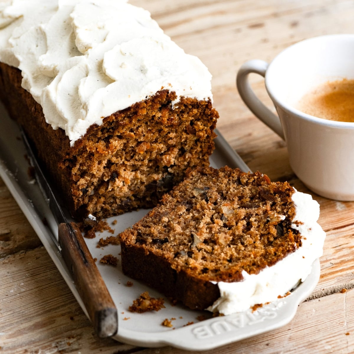 Pear and Carrot Loaf Cake with Dried Figs (with pear) - Two Cups Flour